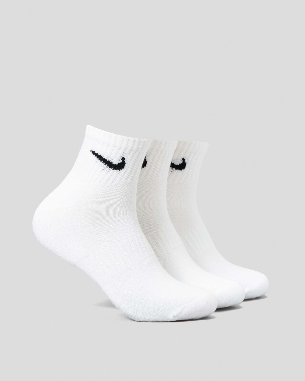 Nike Everyday Cotton Cushioned Ankle Sock 3-Pack White S