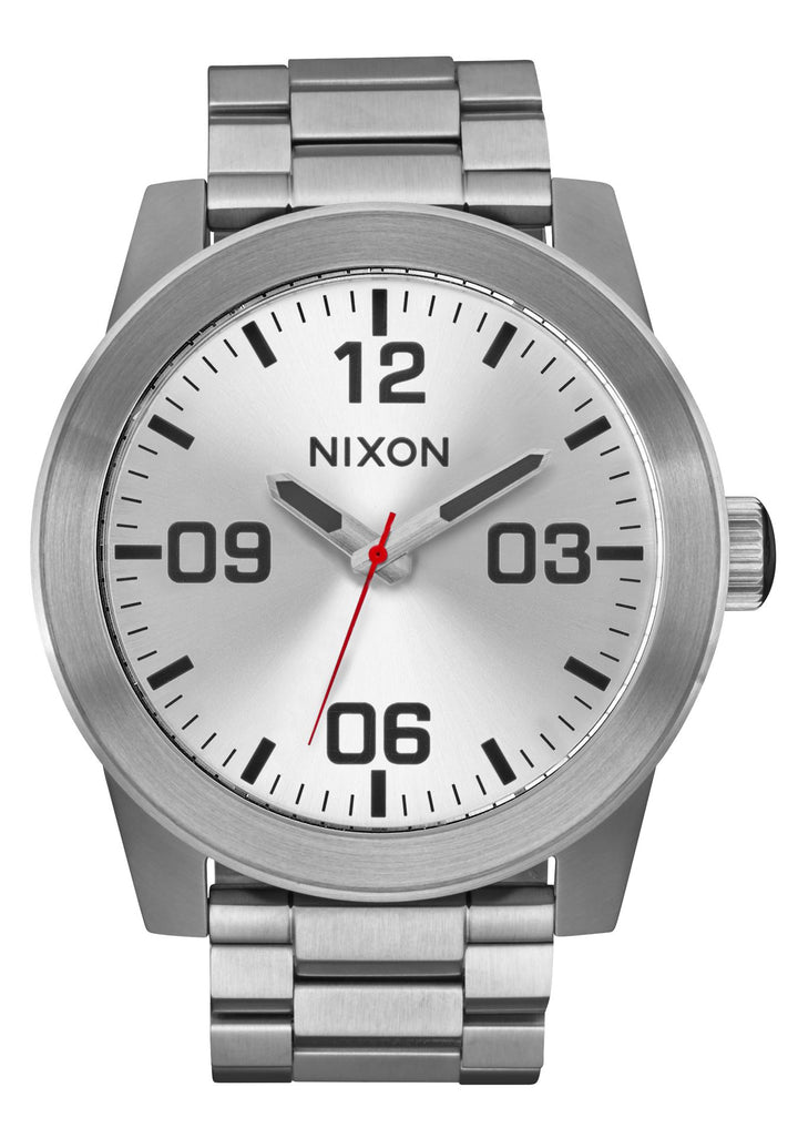 Nixon Corporal Stainless Steel Watch White / Silver