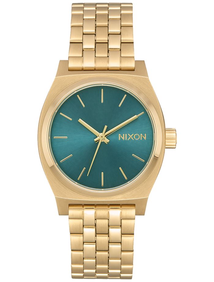 Nixon Medium Time Teller Light Gold / Turquoise