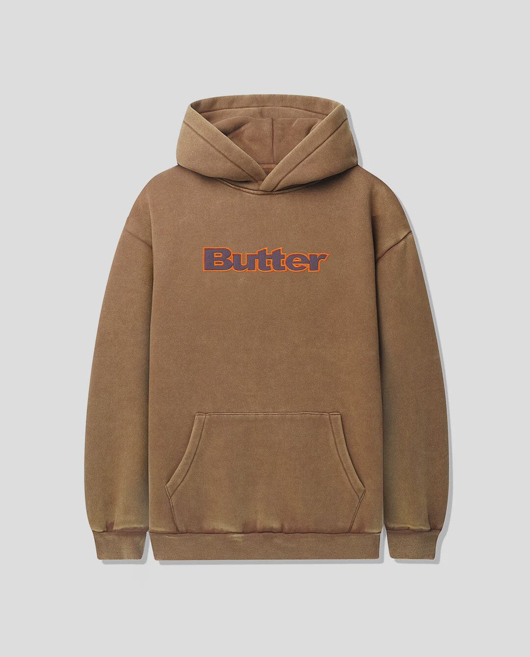 Nylon Logo Applique Pullover Hood Brown M