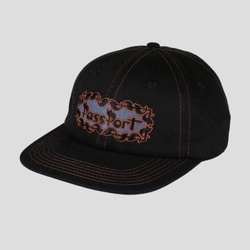 Passport Pattoned Casual Cap Black