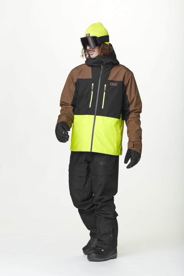 Picture Object Jacket Cocoa Brown Black Acid M