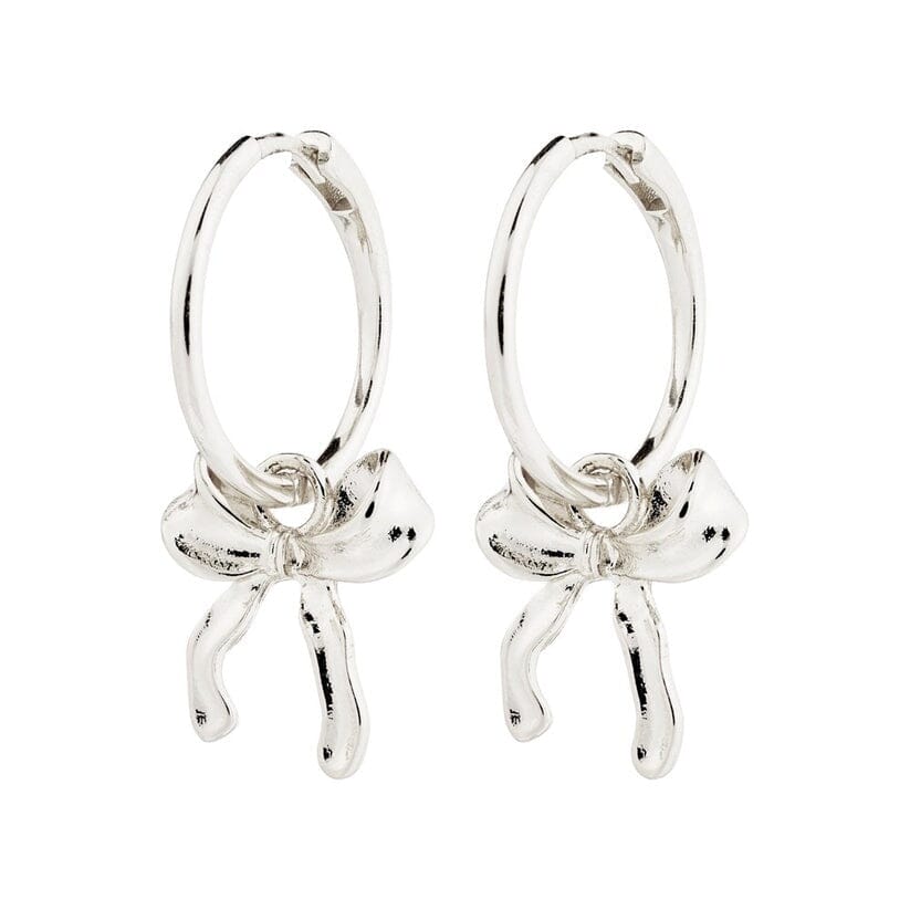 Pilgrim Cassian Recycled Hoop Earrings Silver Plated / Multi