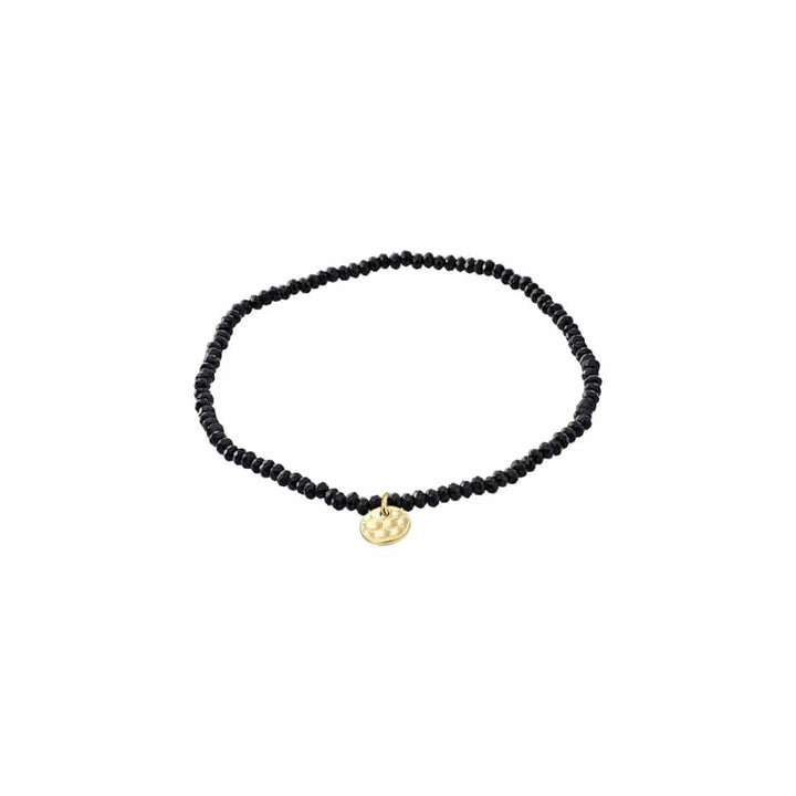Pilgrim Indie Bracelet Gold Plated Black