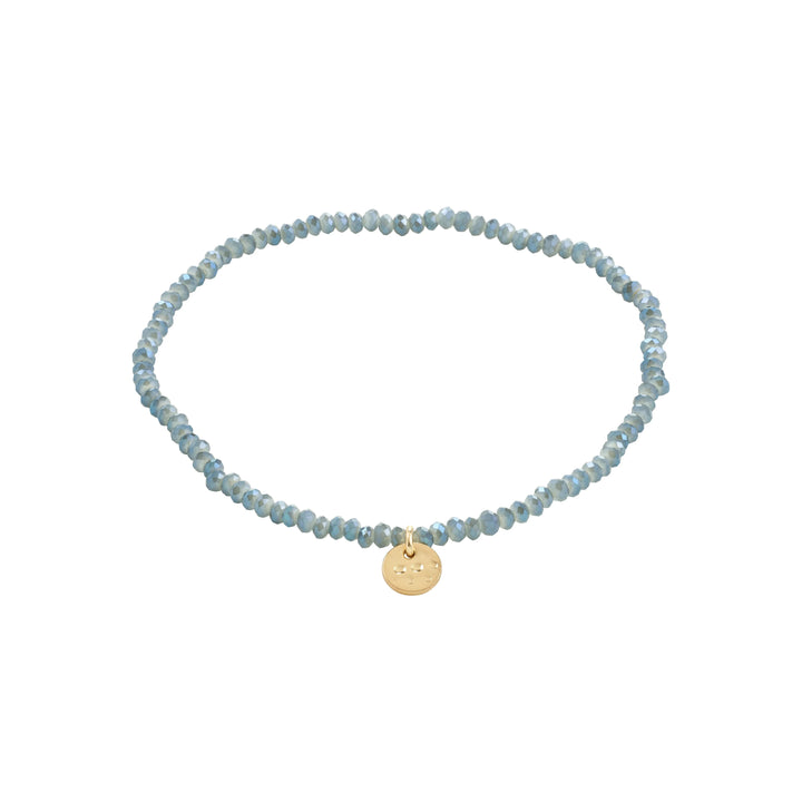 Pilgrim Indie Bracelet Gold Plated Dusty Blue