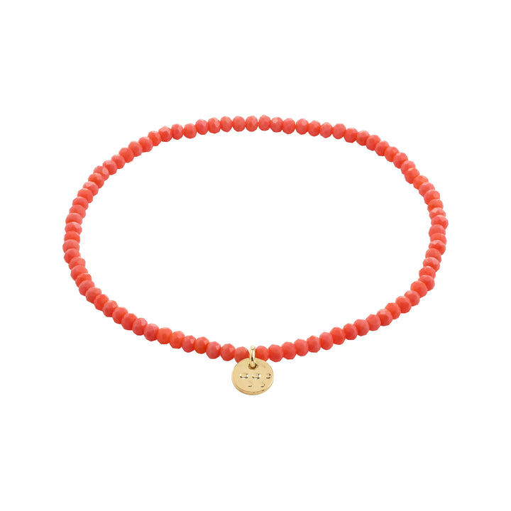 Pilgrim Indie Bracelet Gold Plated Peach
