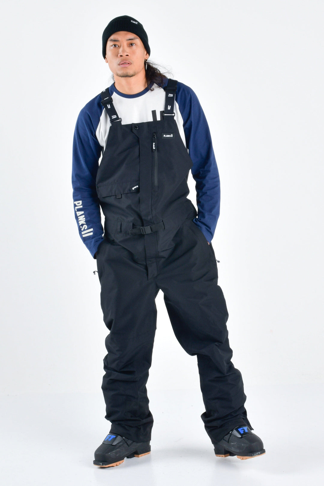Planks High Rider Bib Pant Black S