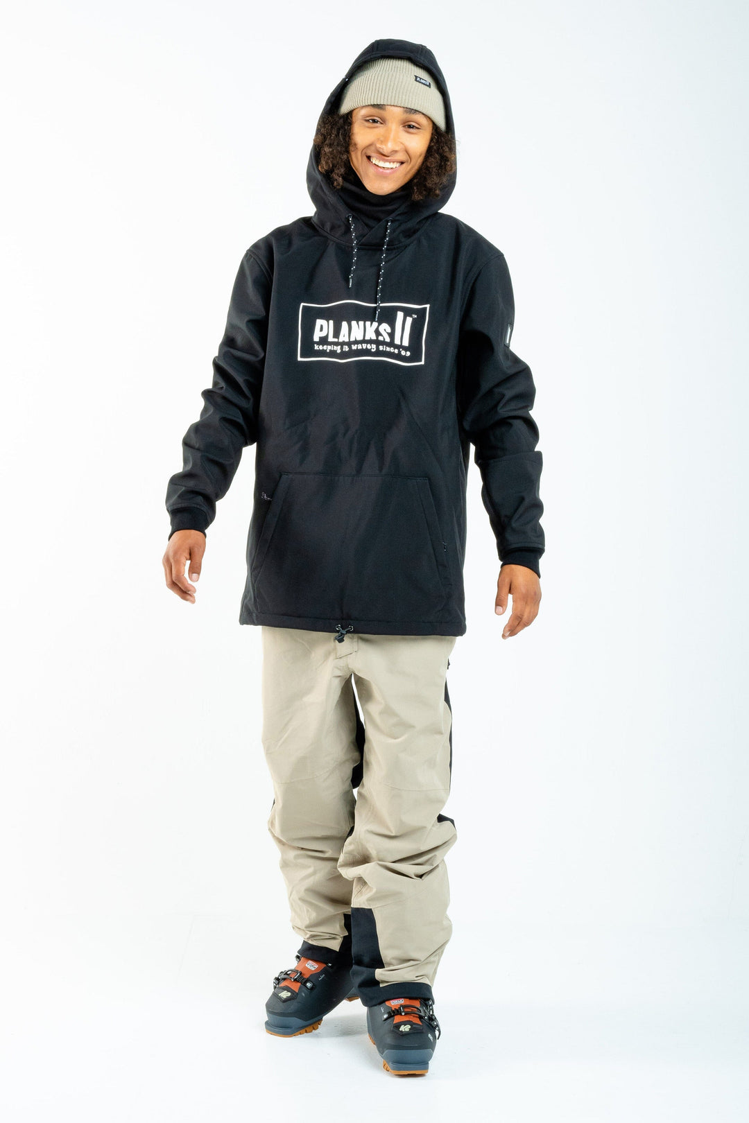 Planks Parkside Soft Shell Riding Hoodie Black M