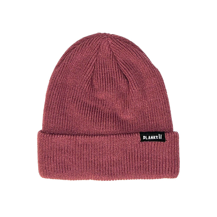 Planks Unisex Essentials Beanie Clay Red