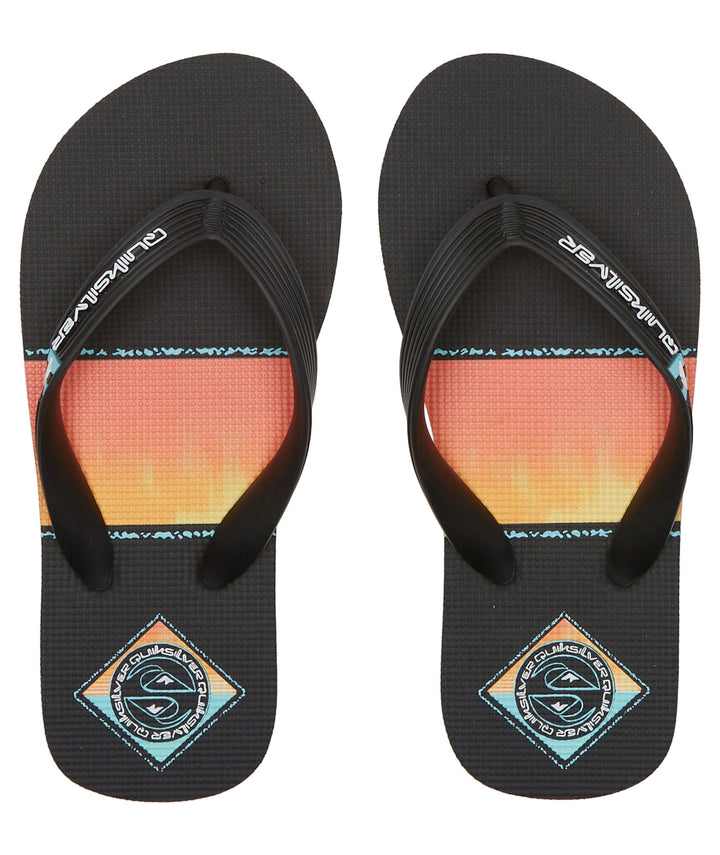 Quiksilver Molokai Art Youth Jandals Orange / Orange / Black 6