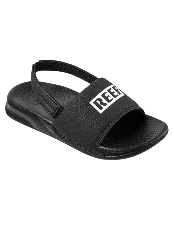 Reef Little One Slides Black / White 9K