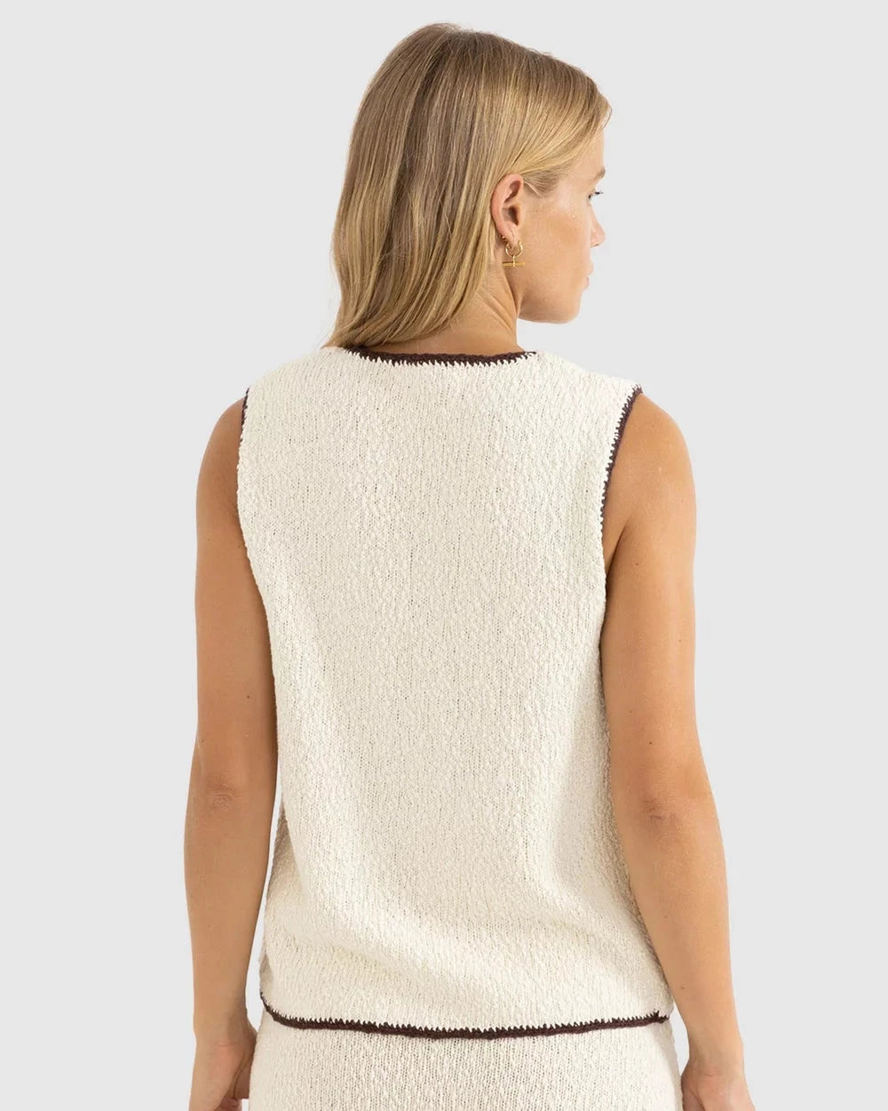 Rhythm Adele Contrast Longline Knit Vest