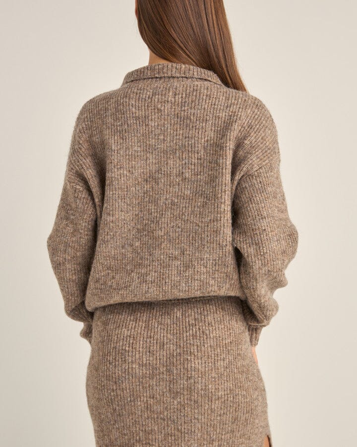 Rhythm Quinn Zip Knit