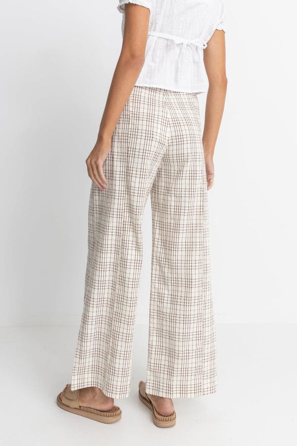 Rhythm Rumi Check Wide Leg Pants