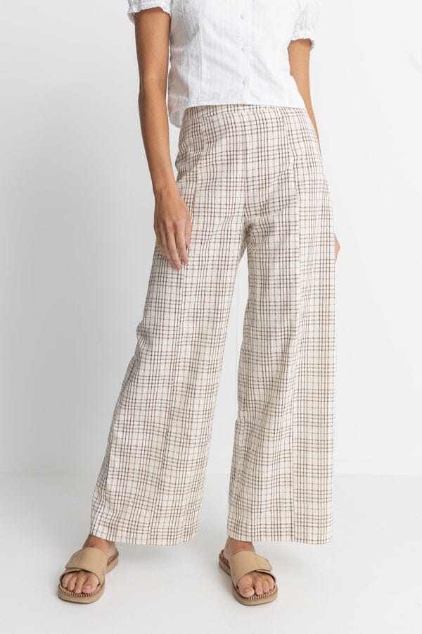 Rhythm Rumi Check Wide Leg Pants