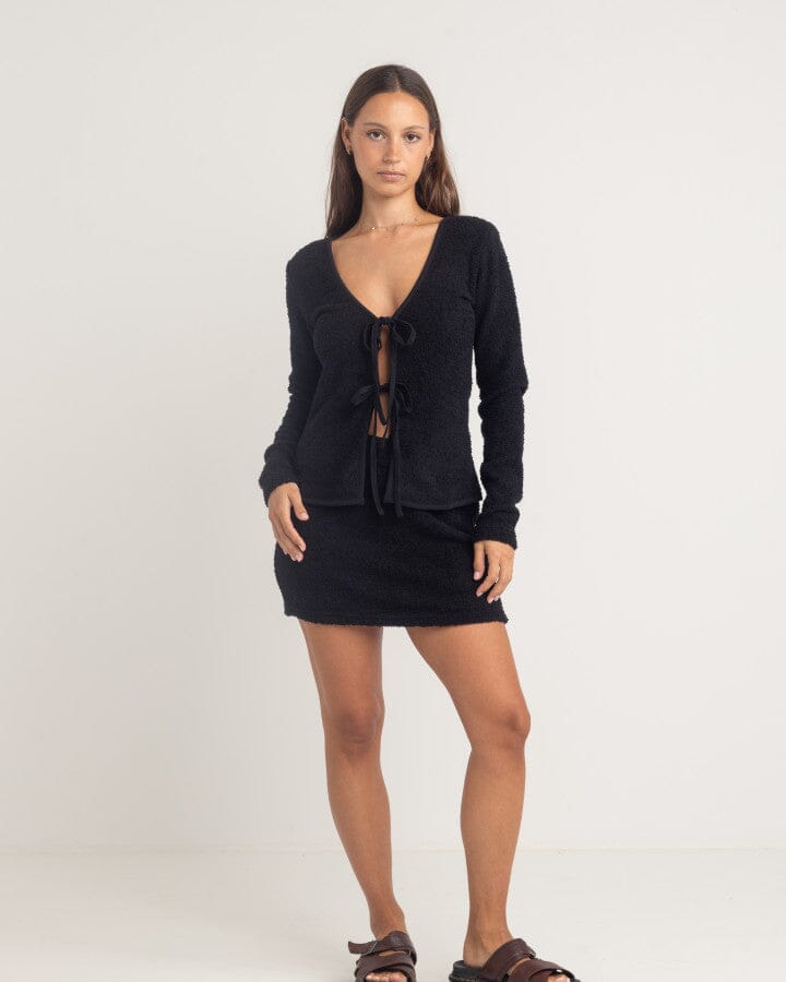 Rhythm Sofia Boucle Tie Front Top