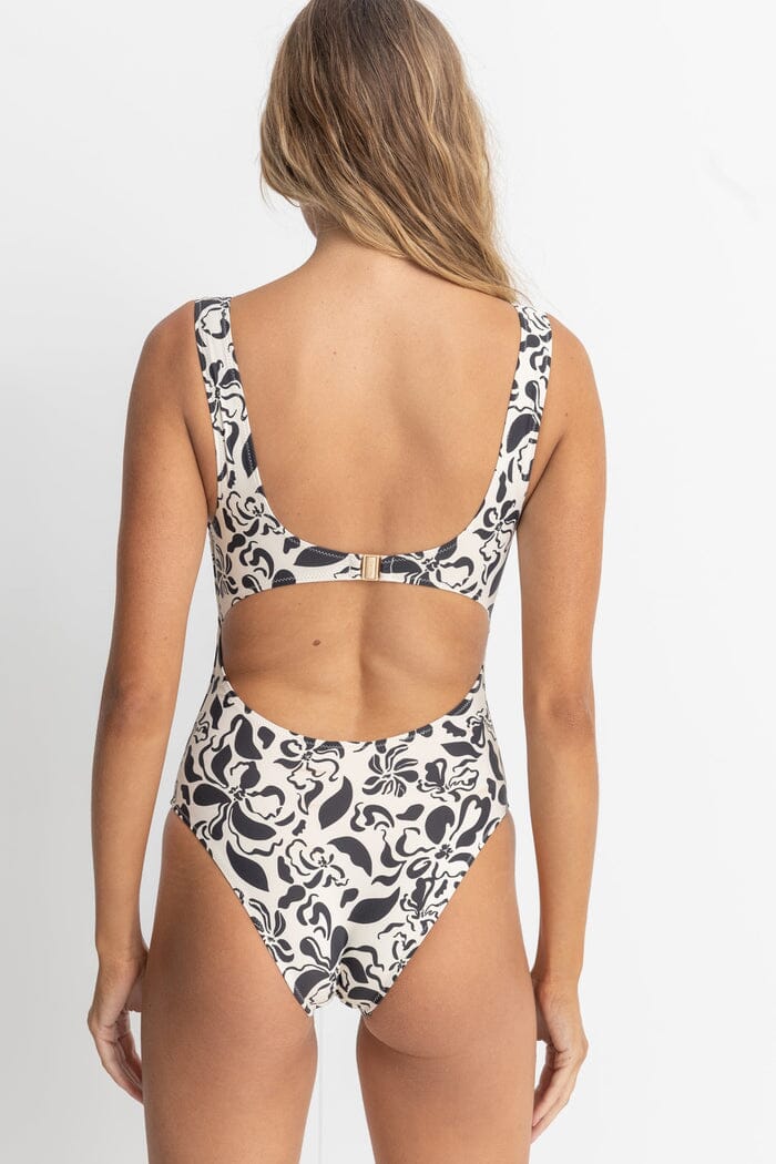 Rhythm Sundance Floral Square Neck One Piece Swimsuit