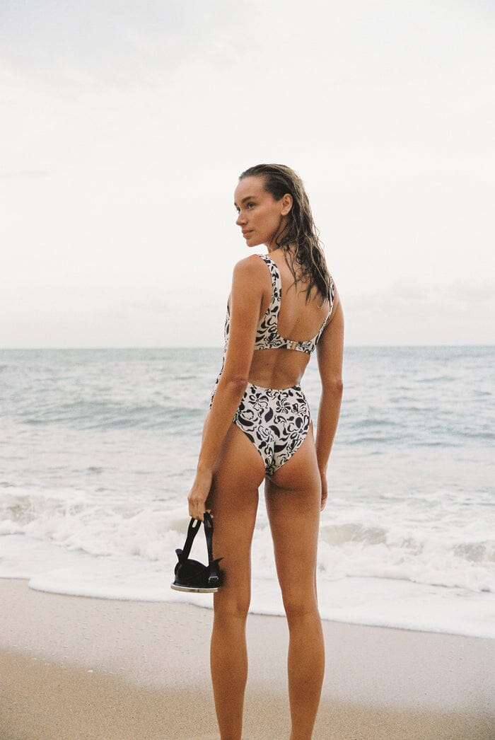 Rhythm Sundance Floral Square Neck One Piece Swimsuit