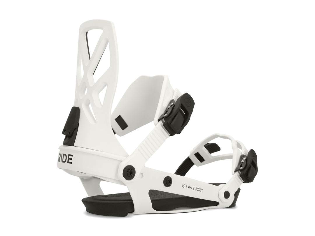 Ride A-4 Snowboard Bindings 2024 White M