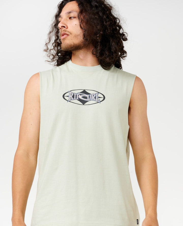 Rip Curl Heritage Oval Muscle Tank Mint Haze S