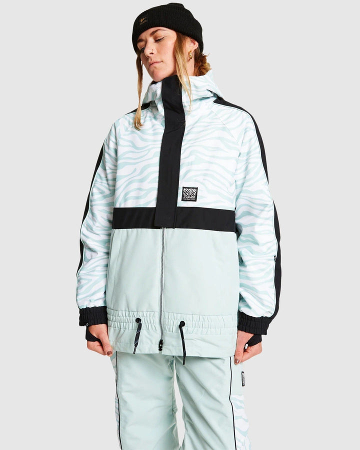 Rojo Retro Jo Jacket Zebralicious / Surf Spray S