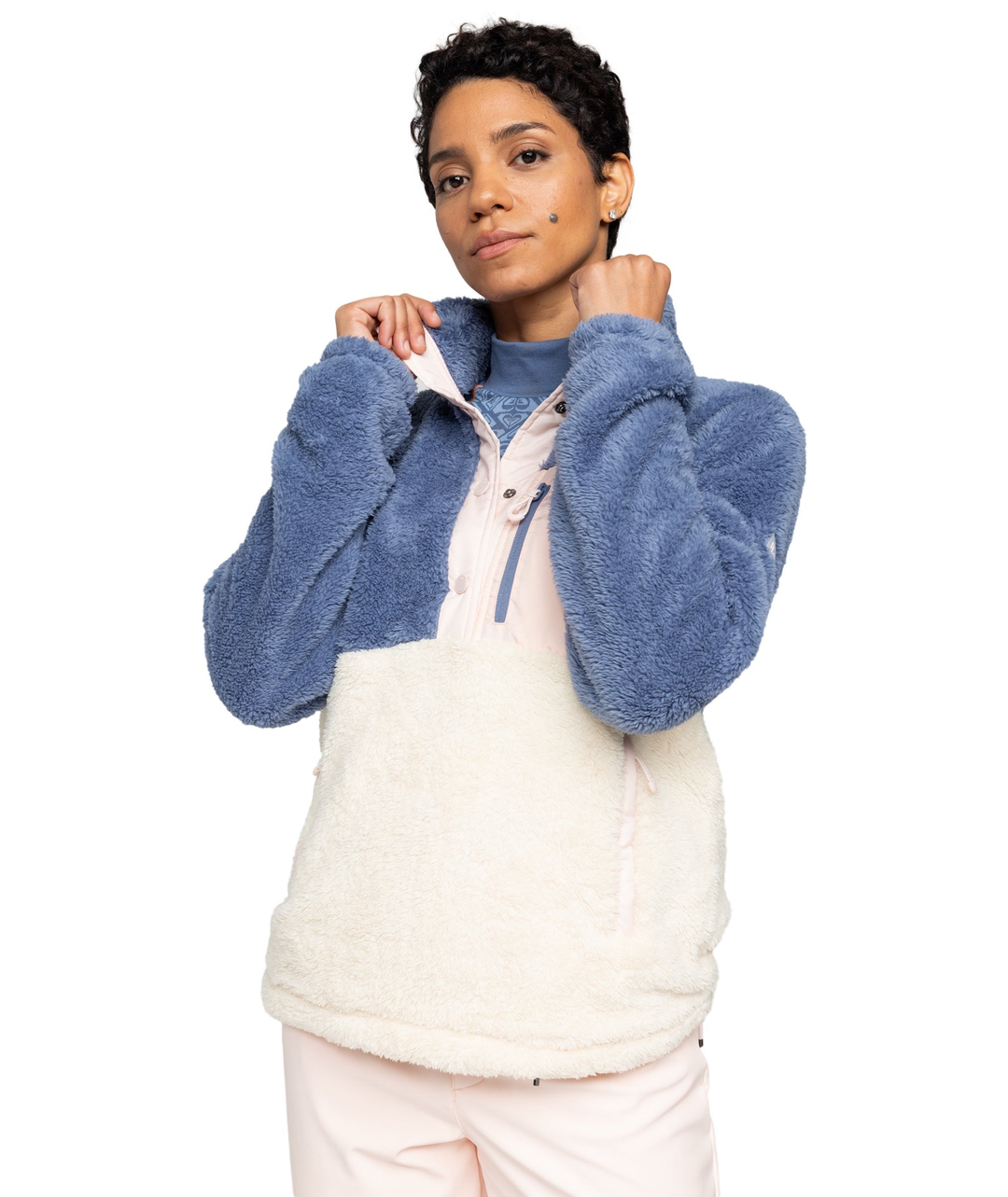 Roxy Alabama Mock Neck Sweatshirt Wild Wind S