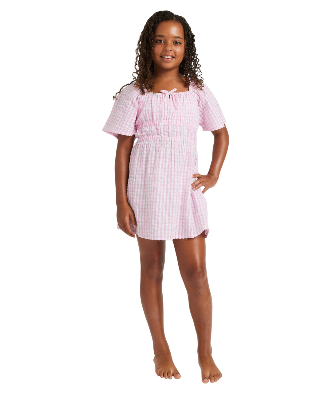 Roxy Daisy Check Youth Dress