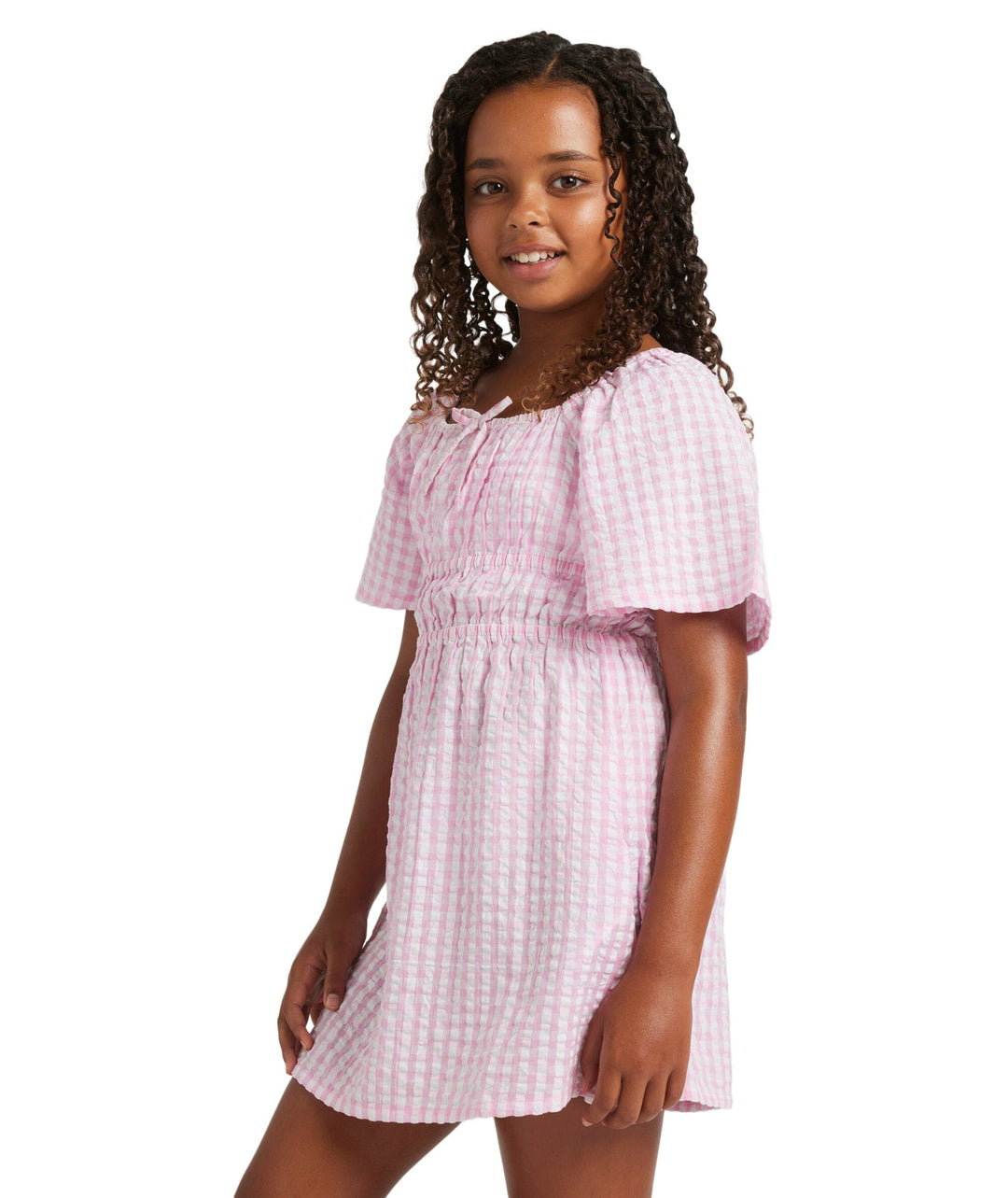 Roxy Daisy Check Youth Dress