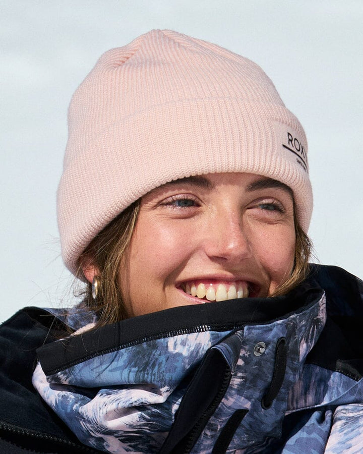 Roxy Folker Beanie Pink Salt