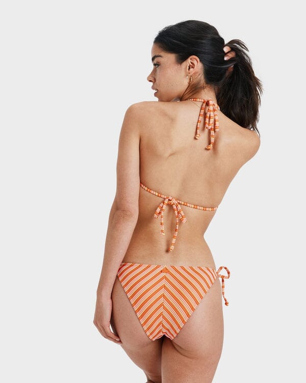 Roxy Moana Stripe Tiki Tri Moderate Tie Side Bikini