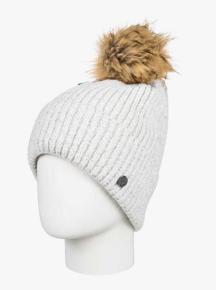 Roxy Peak Chic Beanie Bright White