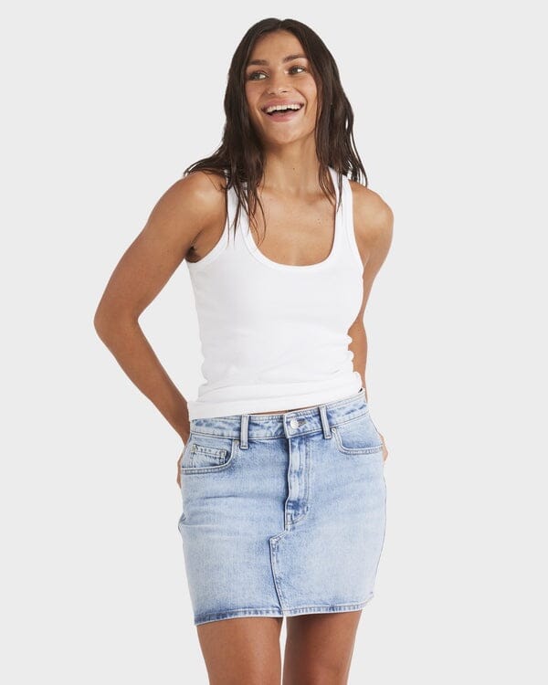 Roxy Shine Denim Skirt
