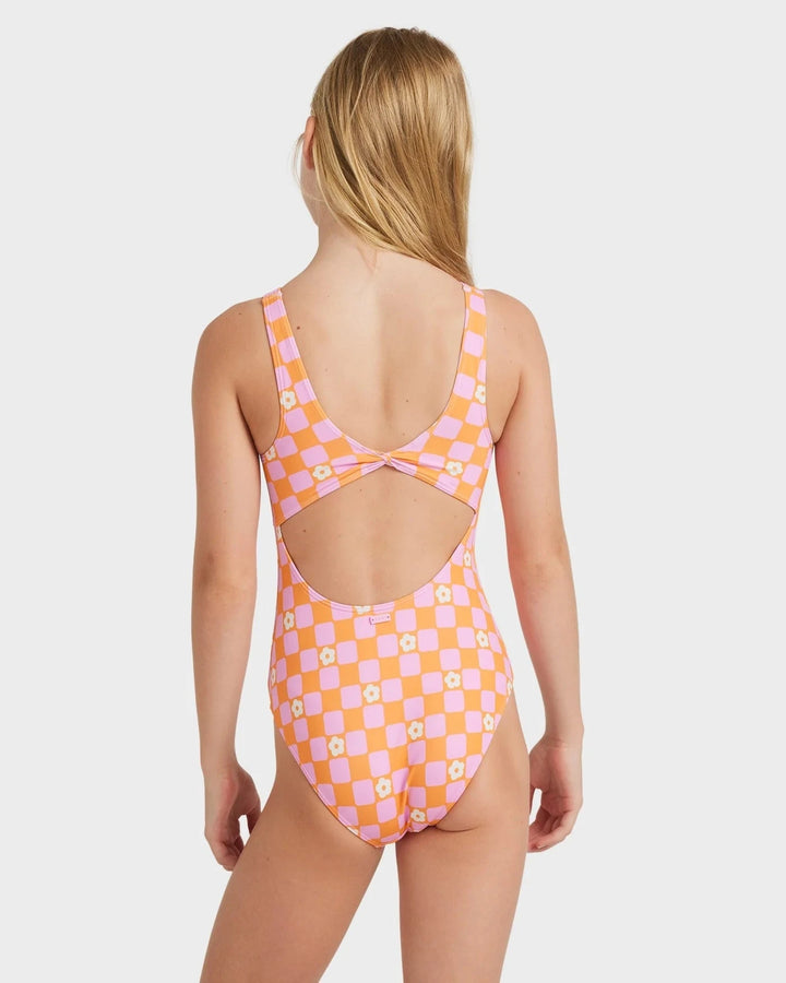 Roxy Youth Flower Check One Piece