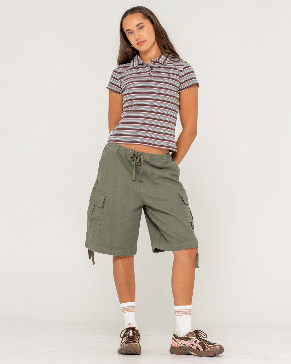 Rusty Blazed Stripe Polo Baby T-Shirt