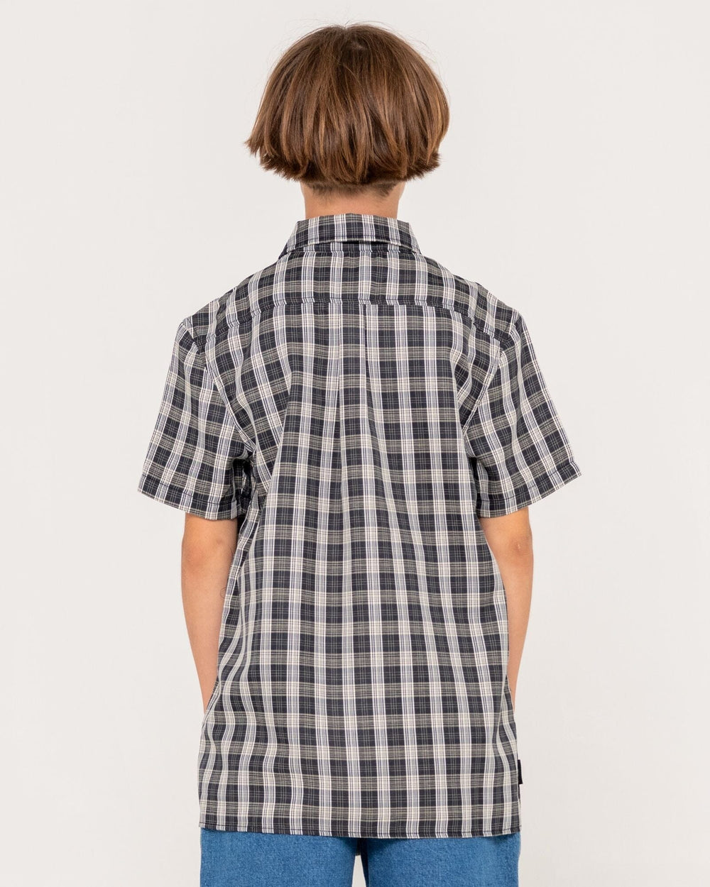 Rusty Datsun Check Youth Shirt