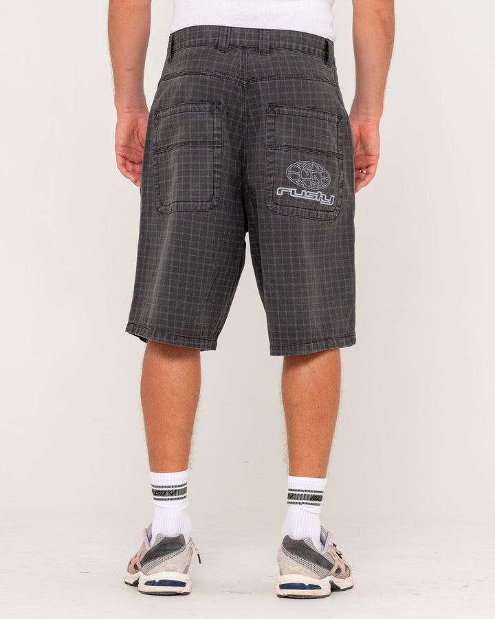 Rusty Flip Rambo 24" Plaid Jorts