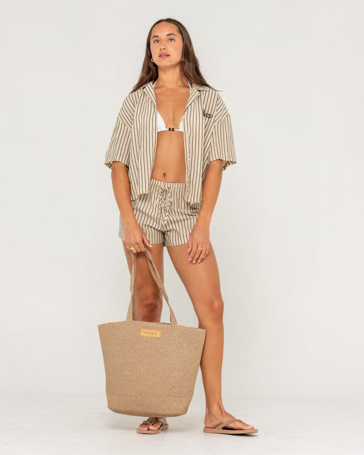 Rusty Gisele Straw Beach Bag