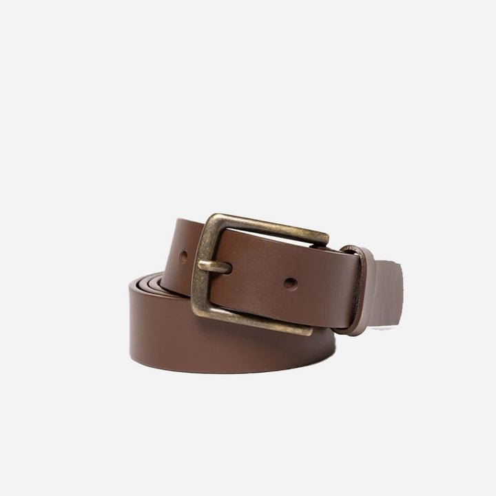 Rusty High River Leather Belt Chocolate S