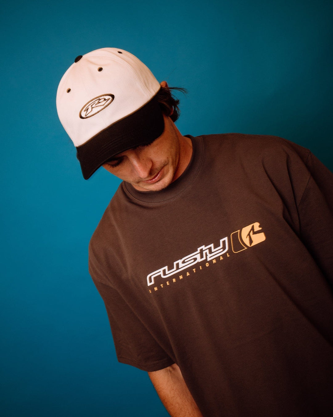 Rusty Kick Flip Embroidered Two-Toned Dad Cap