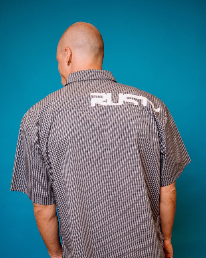 Rusty Resno Recon Button Up Check Shirt
