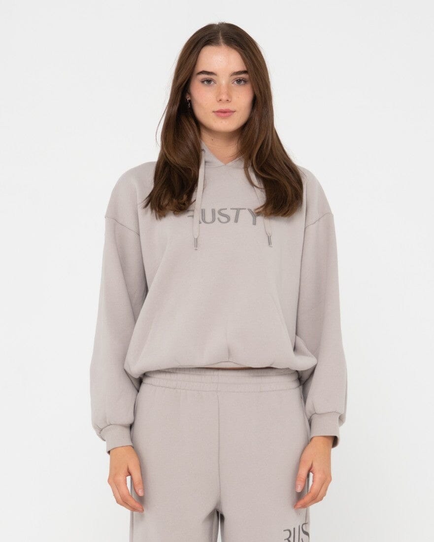 Rusty Signature Oversize Hooded Fleece