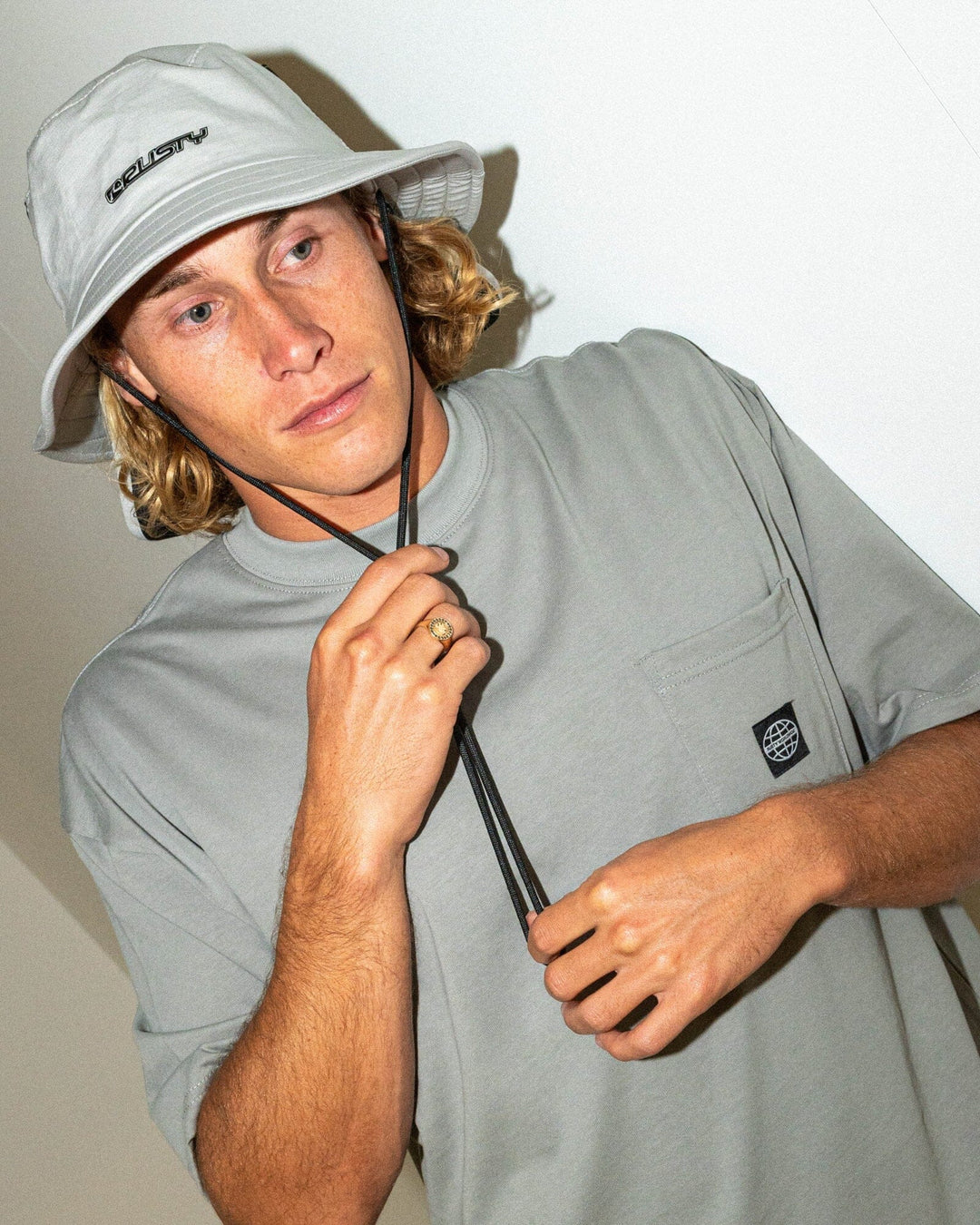 Rusty Steezy Heavy T-Shirt Frost Grey S