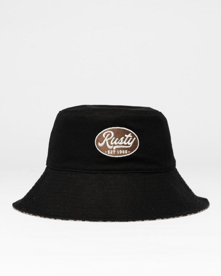 Rusty Vacay Time Reversible Bucket Hat Black S / M
