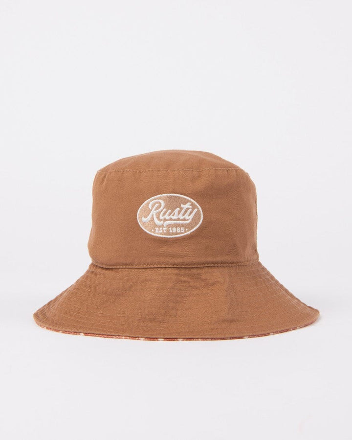 Rusty Vacay Time Reversible Bucket Hat Teddy S / M