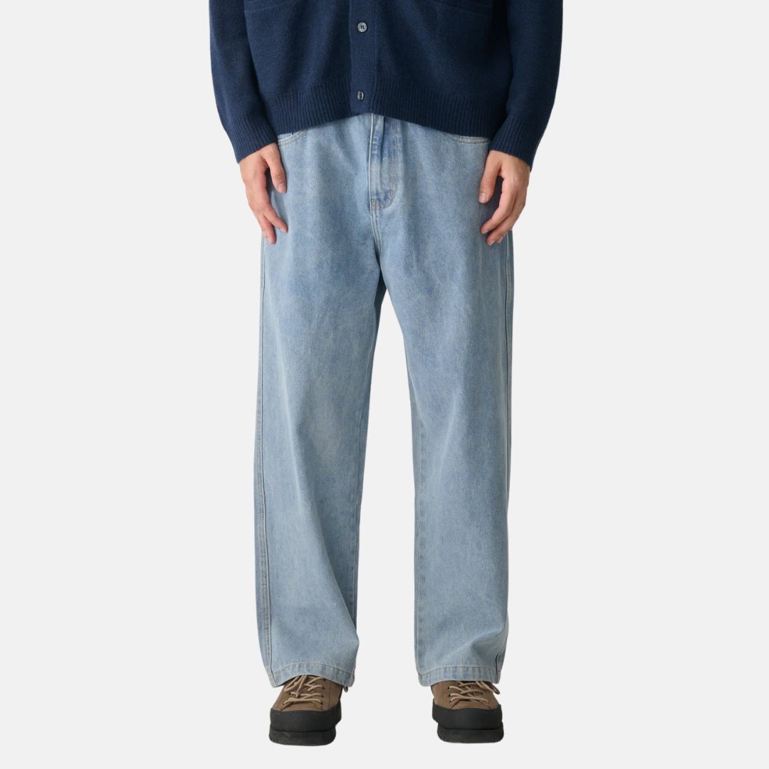 S Double Emb Denim Standard Jeans