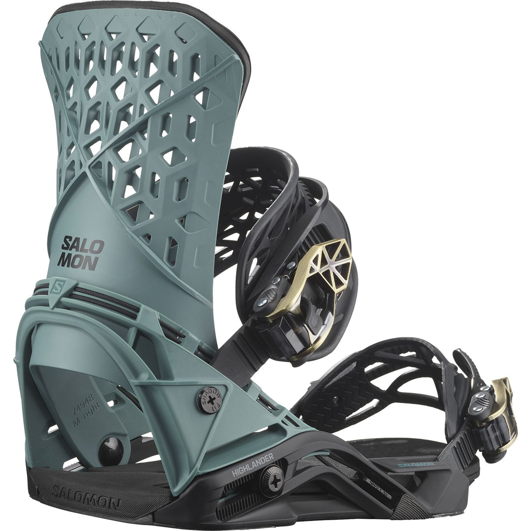 Salomon Highlander Snowboard Bindings 2025 Sagebrush Green M