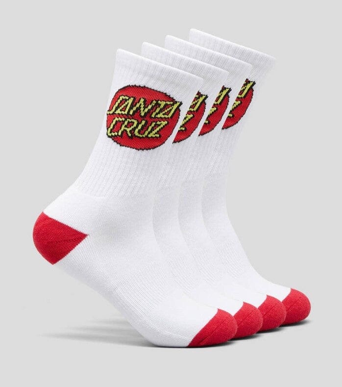 Santa Cruz Classic Dot Crew Socks 4-Pack