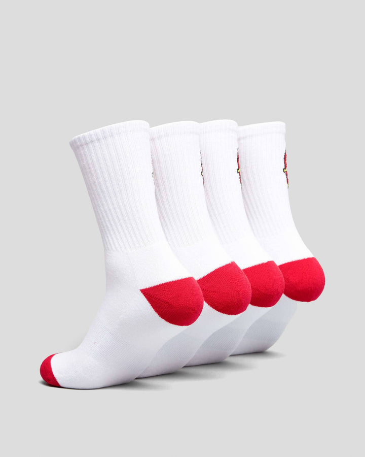 Santa Cruz Classic Dot Youth Crew 4-Pack Socks