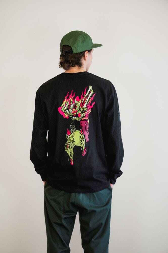 SKI AND DESTROY LONG SLEEVE BLACK M