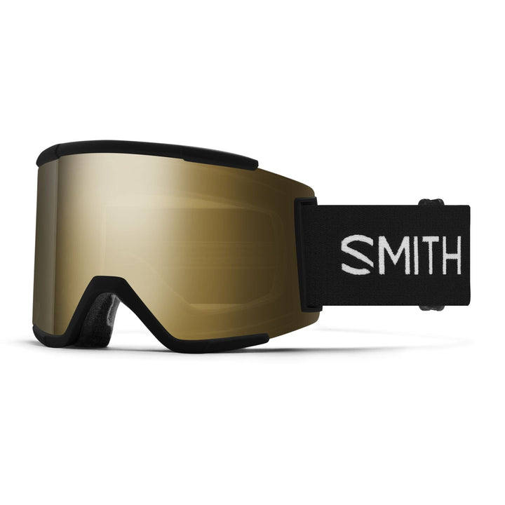 Smith Squad XL Snow Goggles 2024 Black / ChromaPop Sun Black Gold Mirror 13% VLT/ ChromaPop Storm Rose Flash 50% VLT